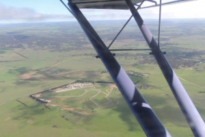 Climbing out passing Wakefield Park Raceway