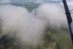 The little Gazelle casts a shadow on the cloud below