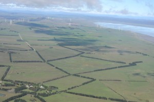 Farms, Wind-Farms and water in Lake George