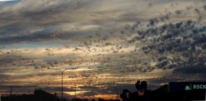 Evening sky, Emerald