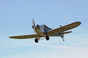 Bowers Fly Baby G-UPID taking off in perfect weather on 3rd May