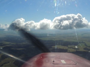 And back under the clouds on the way home