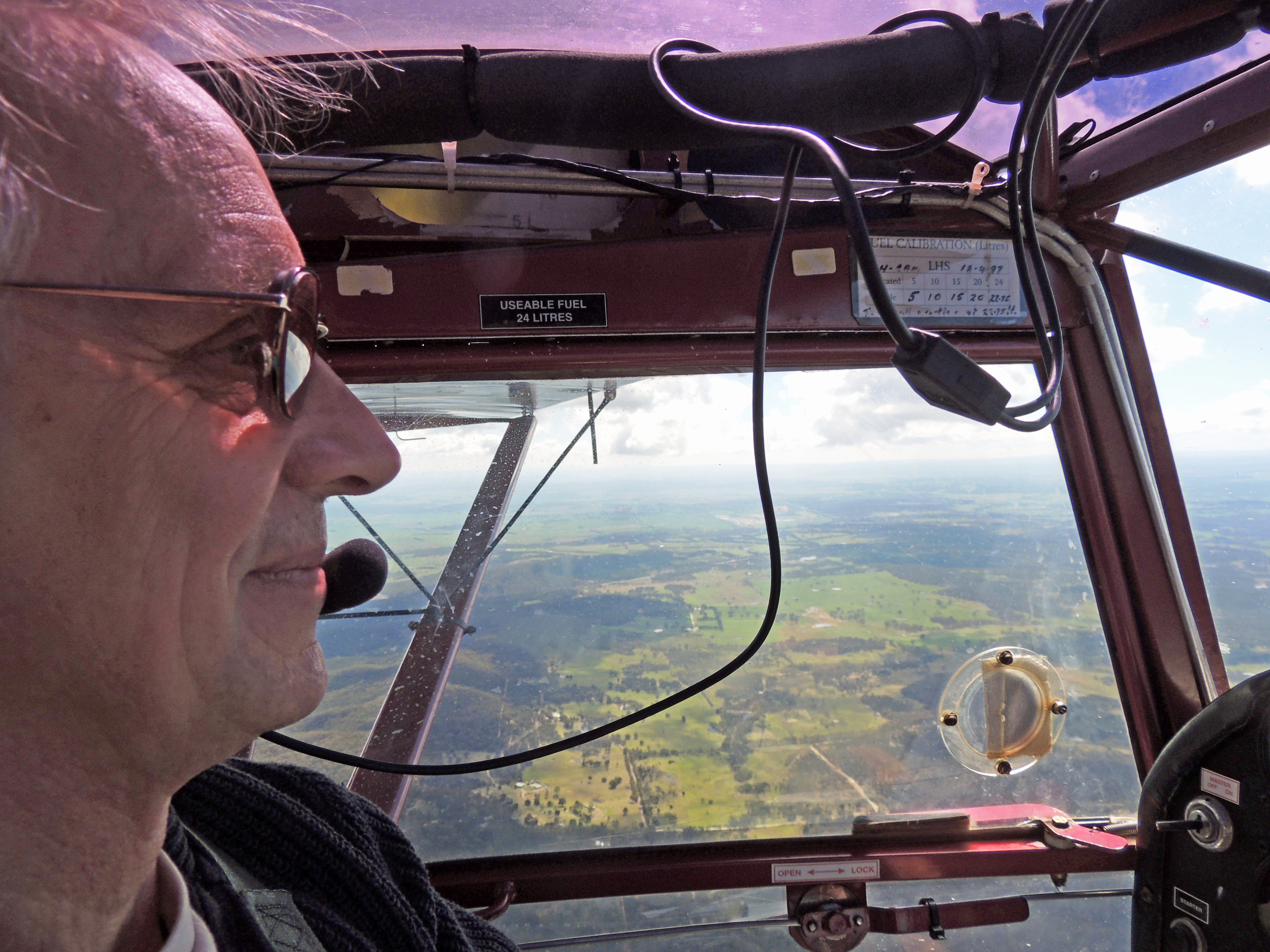 Flying a local cross-country with Tracey